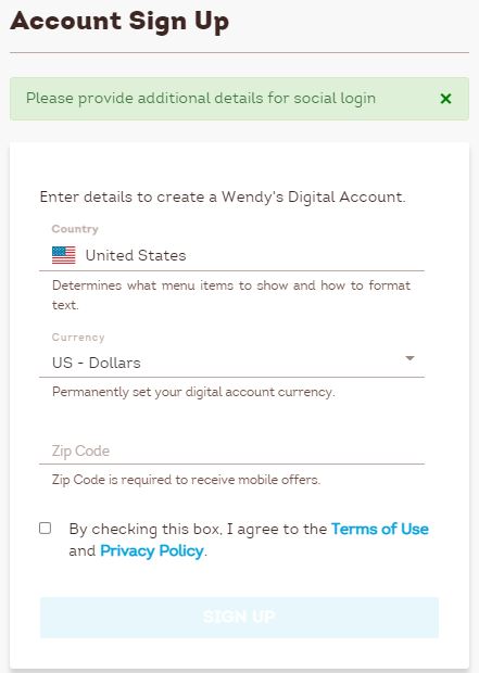 wendy's Pay stub portal signup