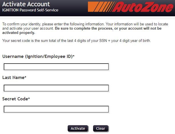 Autozone Pay Stub Employee Login Register Account