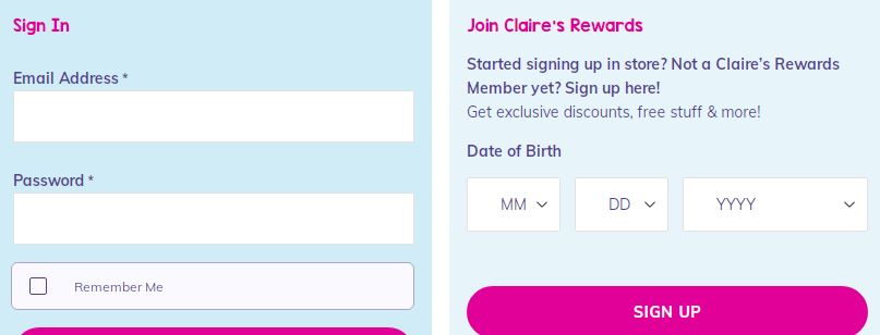 Claire's Pay Stubs Login