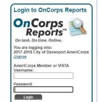 Oncorpsreports Com login