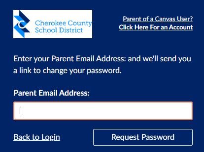 canvas parent forgot password